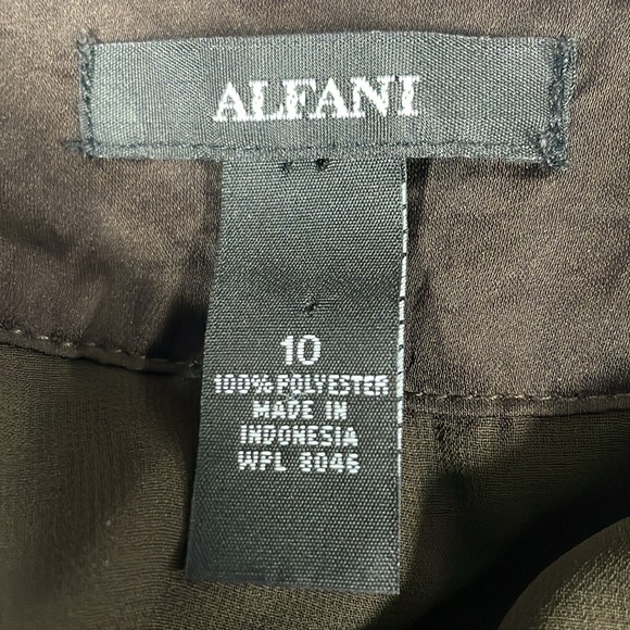 Alfani Chocolate Brown embellished sheath Dress (M) - Picture 6 of 11